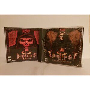 Diablo 2 II PC Video Game Fantasy Battle Windows 2000 + Expansion Set Blizzard